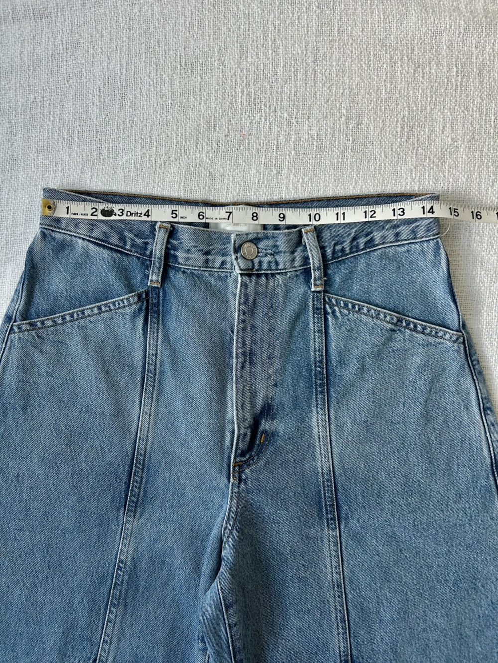 Agolde Mara High-Rise Barrel-Leg Light Wash Jeans Size 27 Curved Baggy Relaxed - Picture 10 of 16